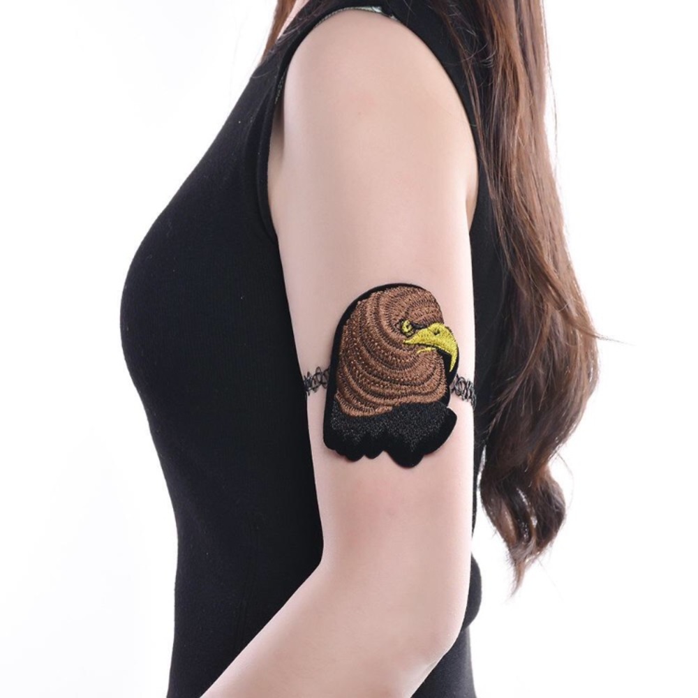 🦅 Awesome large Eagle patch 90s style tattoo stretchy armband 🦅
